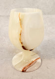 Quartz Agate Stone 5 in Goblets - Set of 5