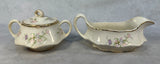 Vintage Homer Laughlin Republic Gravy Boat & Sugar Bowl with Lid