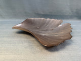 Set of 3 Iridescent Glass Gingko Leaf Trays