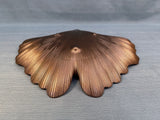 Set of 3 Iridescent Glass Gingko Leaf Trays