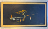 Homer Costello 1960s Abstract Coastal Landscape Original Art, Framed, 53" x 29"