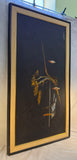 Homer Costello 1960s Abstract Coastal Landscape Original Art, Framed, 53" x 29"