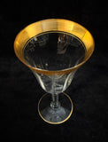 Vintage Tiffin-Franciscan Special Minton Gold-Rimmed Goblets - Set of 6