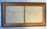 Homer Costello 1960s Abstract Coastal Landscape Original Art, Framed, 53" x 29"