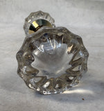 Antique Clear Glass Door Knob Sets with Spindles - 4 Different Pairs