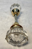 Antique Clear Glass Door Knob Sets with Spindles - 4 Different Pairs