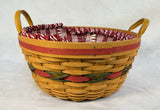 Longaberger 1999 Holiday Hostess Pinecone Basket with Liners