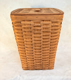 1986 Longaberger 22" Hamper Basket with Attached Lid