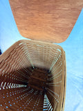 1986 Longaberger 22" Hamper Basket with Attached Lid
