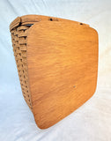 1986 Longaberger 22" Hamper Basket with Attached Lid