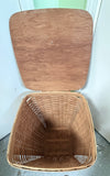 1986 Longaberger 22" Hamper Basket with Attached Lid