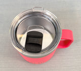 Coral Pink Yeti Rambler 14 oz. Mug with Lid