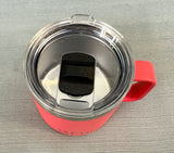 Coral Pink Yeti Rambler 14 oz. Mug with Lid