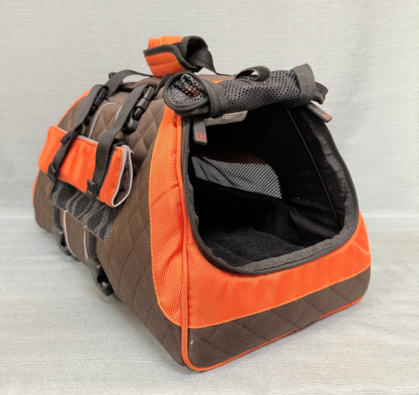 Jet Set Bag Pet Carrier - Medium, Orange & Brown