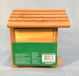 Garden Treasures 7.5" Red Cedar Bird House - Brand New!