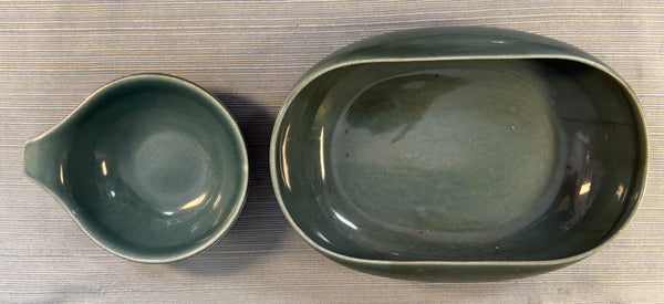 Pair of Russel Wiright Steubenville Serving Pieces