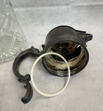 Godinger 14 in Glass Carafe Pitcher with Silver Plated Top