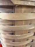 1986 Longaberger 22" Hamper Basket with Attached Lid