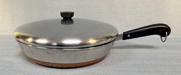 Revere Ware 12" Copper Bottom Skillet with Lid