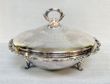 Wm. Rogers Silver Plate Chafing Dish with Pyrex Insert