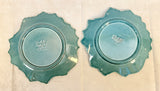 Woodfield Steubenville Buffet Plates - 2 Gray, 2 Golden Fawn, 2 Seafoam - Lot of 6