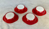 Pyrex Deep Pink 8 oz. Round Ovenware Dishes - Lot of 4 Bowls, 2 Lids
