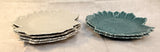 Woodfield Steubenville Seafoam and Gray Buffet Plates - Lot of 6