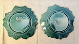 Woodfield Steubenville Seafoam and Gray Buffet Plates - Lot of 6