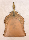 Antique Art Nouveau Copper Crumb Dust Pan and Broom Set