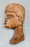 African Head Profile Wall Plaque