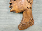 African Head Profile Wall Plaque