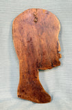 African Head Profile Wall Plaque