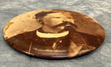 Antique 6" Round Colombia Celluloid Photo Portait Mounted on Tin, c. 1900