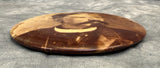 Antique 6" Round Colombia Celluloid Photo Portait Mounted on Tin, c. 1900