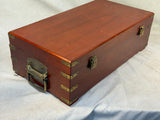 Vintage Bocce Ball Set in Wood Case