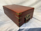 Vintage Bocce Ball Set in Wood Case