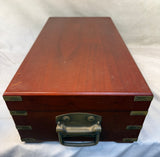 Vintage Bocce Ball Set in Wood Case