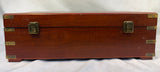Vintage Bocce Ball Set in Wood Case