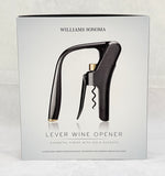 Williams Sonoma Lever Wine Opener, Gunmetal with Gold - Brand New!