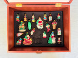 2005 Macys Holiday Lane Glass Ornament Boxed Set - 39 Ornaments