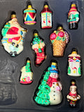 2005 Macys Holiday Lane Glass Ornament Boxed Set - 39 Ornaments