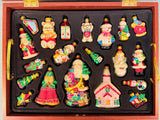 2005 Macys Holiday Lane Glass Ornament Boxed Set - 39 Ornaments