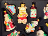 2005 Macys Holiday Lane Glass Ornament Boxed Set - 39 Ornaments