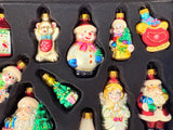 2005 Macys Holiday Lane Glass Ornament Boxed Set - 39 Ornaments