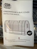 Earth Elevated Cedar Planter 48" x 18" Greenhouse Cover - Brand New!