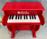 Schoenhut 25-Key Kid's Elite Spinet Upright Piano with Stool, Red - Brand New!