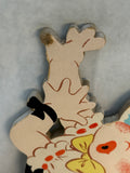 Vintage Nursery Rhymes 1950s Dolly Toy Wall Hangings - Lot of 6