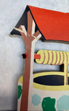 Vintage Nursery Rhymes 1950s Dolly Toy Wall Hangings - Lot of 6