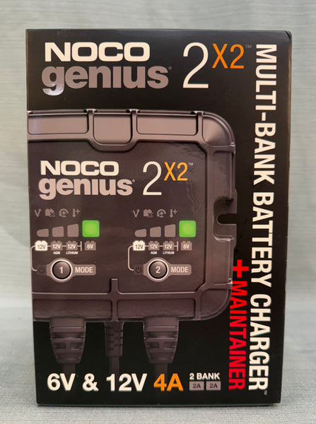 NOCO Genius 2x2 Multi-Bank Battery Charger - Brand New