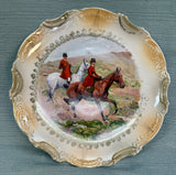 Vintage Luechtenburg 10" Porcelain Hunt Plate
